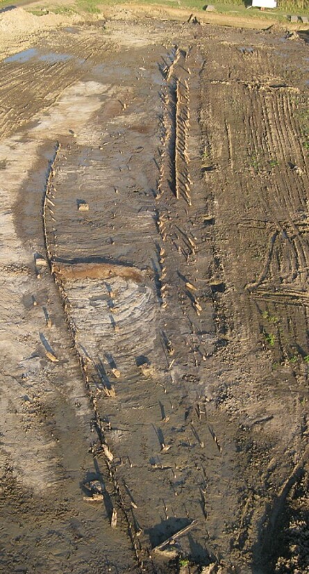 Oktokopterfoto Luftaufnahme der Grabungssituation